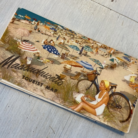 Vintage Massachusetts Tourist Map - Paper Map - State Highway Map - Picture 14 of 14